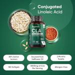 WeightWorld Vegan CLA Softgels - 3000mg, 180 Count