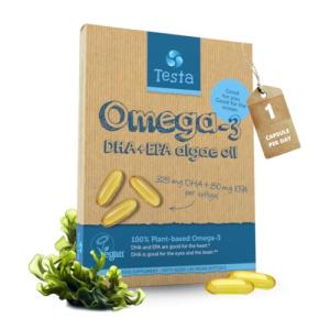 Vegan Omega 3 - 325mg DHA, 150mg EPA Capsules