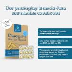 Vegan Omega 3 - 325mg DHA, 150mg EPA Capsules