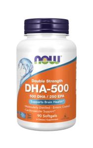 Now Foods DHA-500, 90 Softgels (2-Pack)