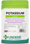 Lindens Potassium 200mg with Vitamin C Tablets