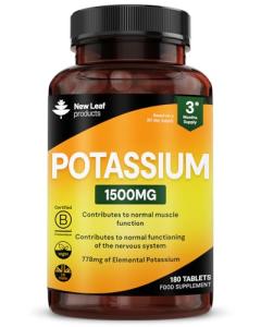 High Strength Vegan Potassium Tablets - 180 Count