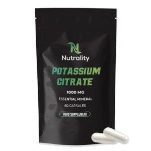 Nutrality Potassium Citrate 1000mg – High Strength Capsules