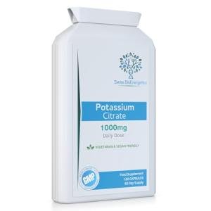 Potassium Citrate 1000mg - 120 Vegan Capsules