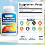 Potassium Gluconate 595 mg – 250 Tablets