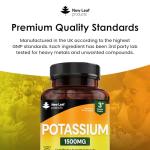 High Strength Vegan Potassium Tablets - 180 Count