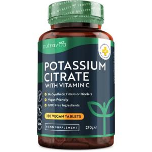 High Strength Potassium Citrate with Vitamin C Tablets