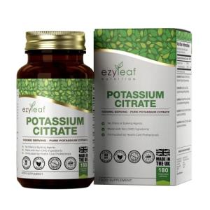 Ezyleaf Potassium Citrate 1000mg - 180 Vegan Capsules