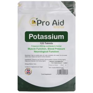 ProAid Potassium 200mg Tablets - 120 Count