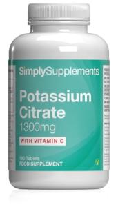 Potassium Citrate 1300mg with Vitamin C - 180 Tablets