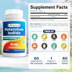 Potassium Iodide 65 mg - 60 Tablets