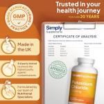 Potassium Chloride 1000mg for Muscle & Heart Health