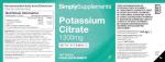 Potassium Citrate 1300mg with Vitamin C - 180 Tablets