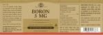 Solgar Boron 3 mg Vegan Vegetable Capsules, 100 Count