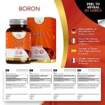 High Strength Vegan Boron Supplements - 180 Tablets