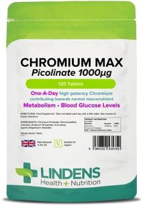 Lindens Chromium Max 1000mcg - 120 Tablets