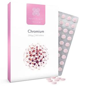 Healthspan Chromium for Blood Sugar Support - 360 Tablets
