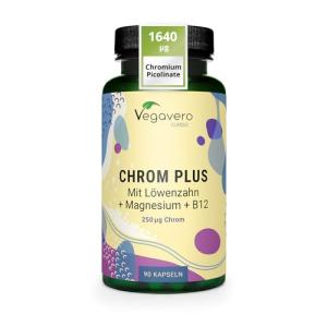 Chromium Picolinate with Magnesium and B12 - 90 Vegan Capsules