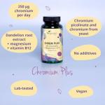 Chromium Picolinate with Magnesium and B12 - 90 Vegan Capsules