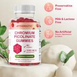 Vitamatic Raspberry Chromium Picolinate Gummies 1000 mcg