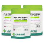Lindens Chromium Max 1000mcg - 360 Vegan Tablets
