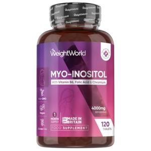 Inositol 4000mg Tablets with B6, B9 & Chromium