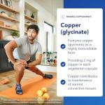 Copper Glycinate for Immune Support, 60 Capsules