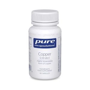 Pure Encapsulations Copper Citrate Supplement - 60 Veg Capsules