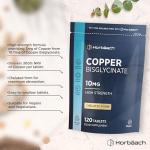 High Strength Copper Bisglycinate 10mg - 120 Tablets