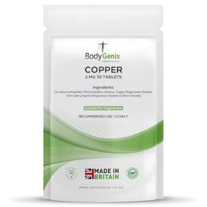 Bodygenix Copper 2mg Tablets for Immune Support