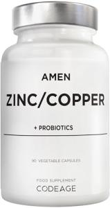 Zinc & Copper Probiotic Supplement - 90 Vegan Capsules