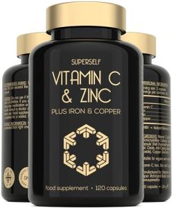 High Strength Vitamin C & Zinc - 120 Veggie Capsules
