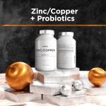 Zinc & Copper Probiotic Supplement - 90 Vegan Capsules