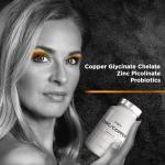 Zinc & Copper Probiotic Supplement - 90 Vegan Capsules
