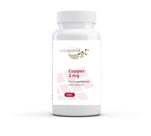 Vita World Copper Gluconate 2mg - Vegan Tablets