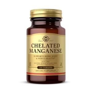 Solgar Chelated Manganese Tablets - 100 Count
