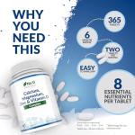 Zinc, Calcium, Magnesium & Vitamin D Complex 365 Tablets