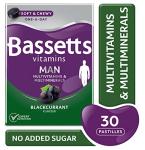 Bassetts Man Multivitamins Blackcurrant Gummy Pastilles