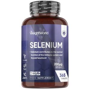 Selenium 200mcg Tablets - Vegan, Non-GMO, 365 Count