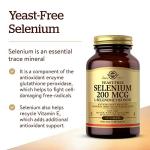 Solgar Selenium 200mg - Supports Healthy Hair & Nails