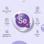 Selenium 200mcg Tablets - Vegan, Non-GMO, 365 Count