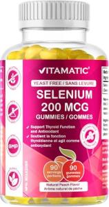 Selenium Gummies 200mcg for Superior Absorption, 90 Count