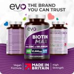 Biotin Max with Zinc & Selenium for Hair Health