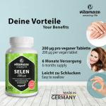 High Strength Selenium 200 mcg – 180 Vegan Tablets