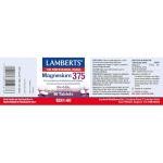Lamberts High Strength Magnesium 375mg Tablets