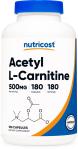 Nutricost Acetyl L-Carnitine 180 Vegan Caps