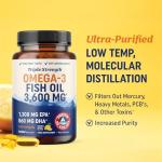 Triple Strength Omega 3 Fish Oil Softgels 120 Ct