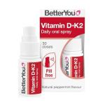 BetterYou Vitamin D3 K2 Oral Spray, 3000 IU