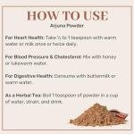 Arjuna Bark Powder - 200g Ayurvedic Supplement