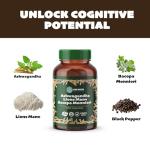 Ashwagandha, Lion's Mane & Bacopa Capsules for Clarity